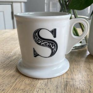 Anthropologie Monogram Mug "S"